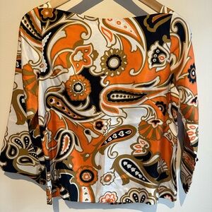 Vintage J. Crew Silk Paisley Blouse